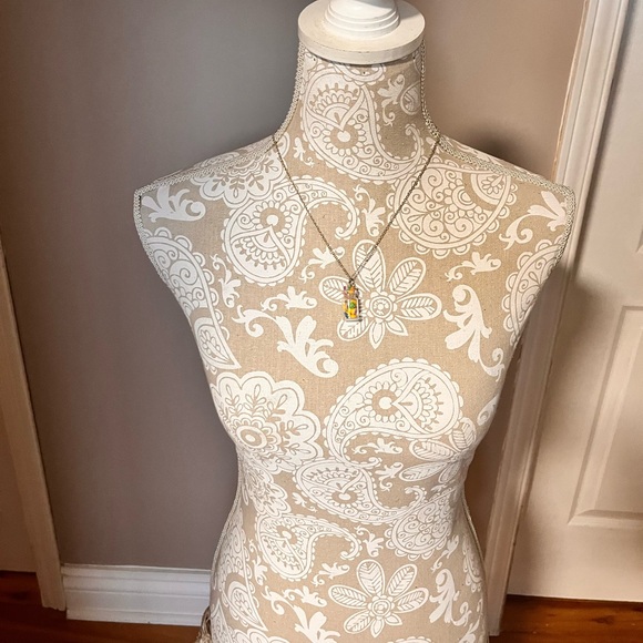 Colourful Donut Pendant Necklace - Picture 5 of 5